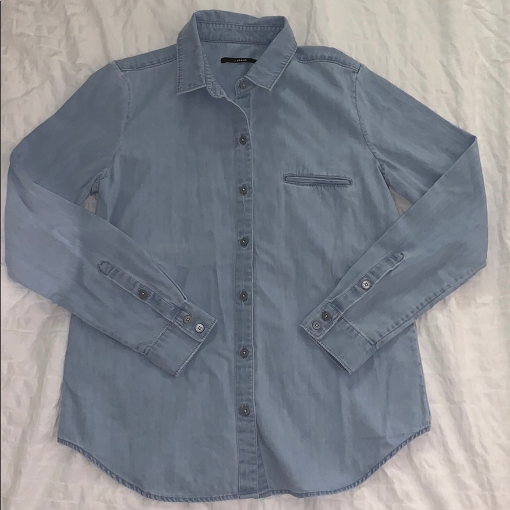 Jbrand denim long sleeve shirt